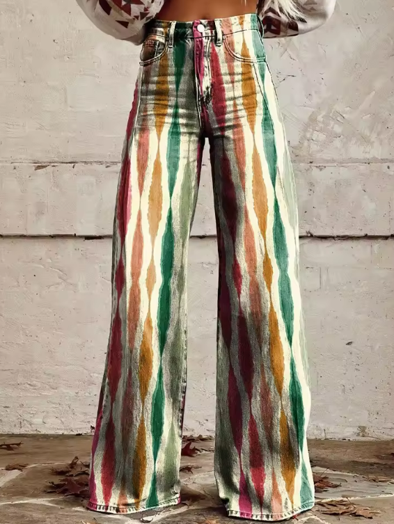 ISABELLA | Vintage Boho Pants with Retro and Refined Charm
