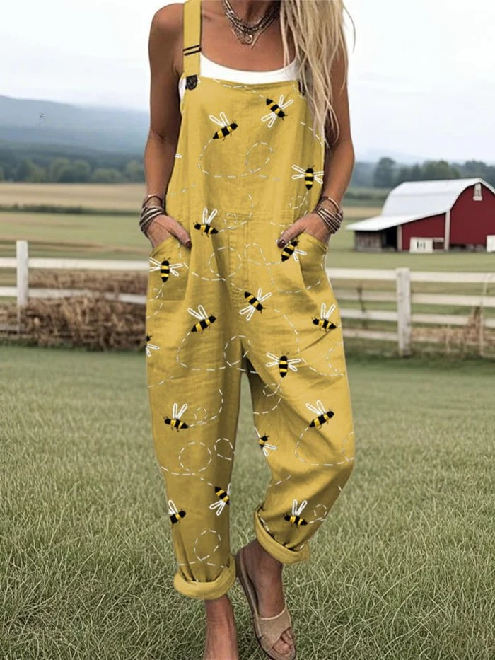 Zerva | Joyful Bees Overalls