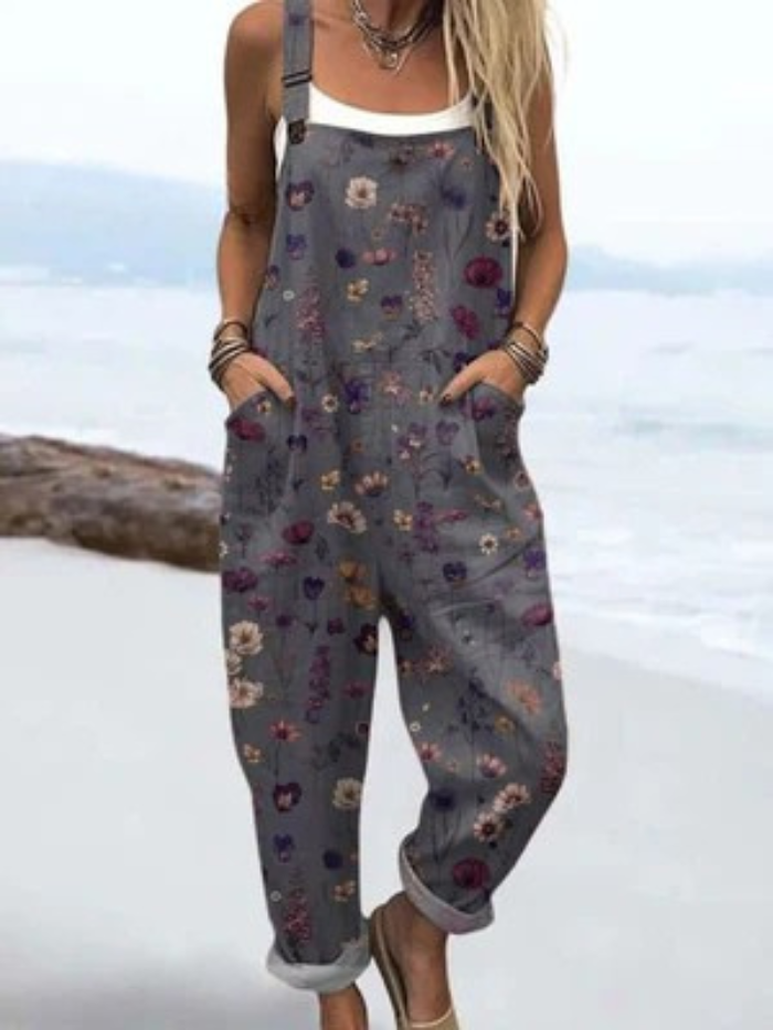Kelly | Floral Night Overalls