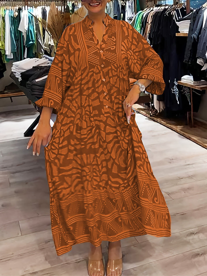 Ilona | V-neck dress with print