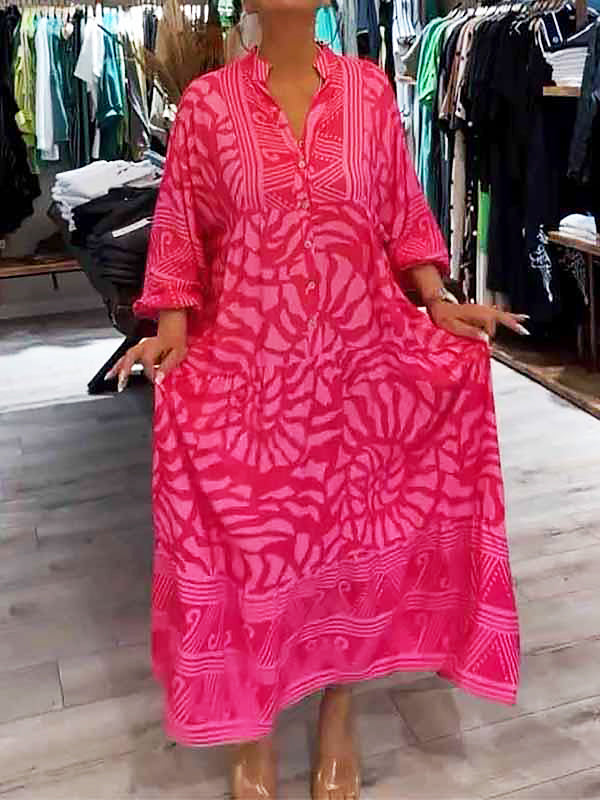 Ilona | V-neck dress with print