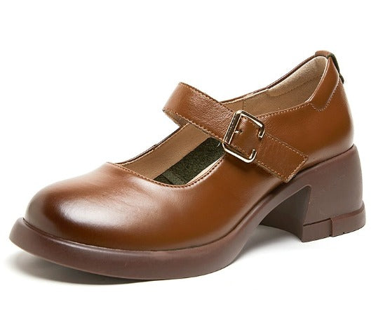 Charlotte™| Agnes Leather Mary Janes