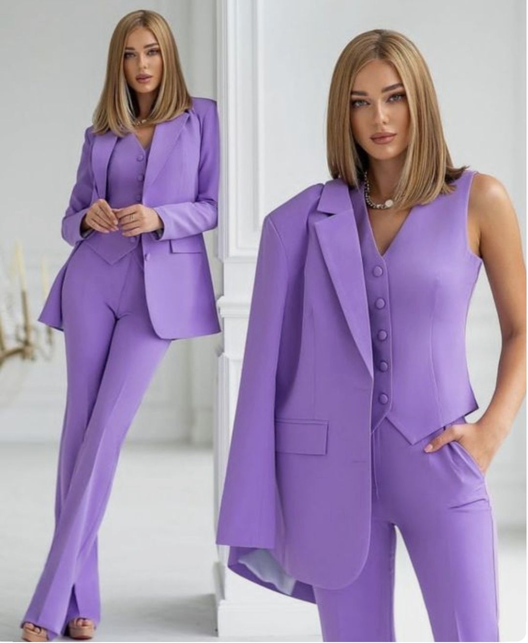 "Safira" Suit (Jacket + Pants + Vest)