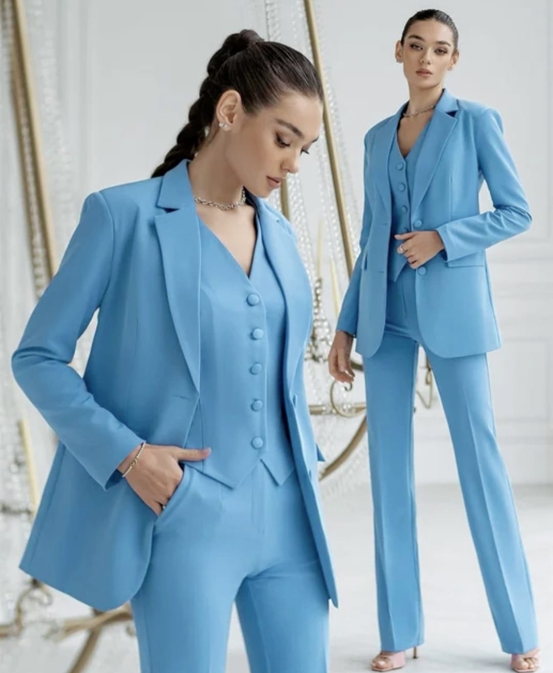 "Safira" Suit (Jacket + Pants + Vest)