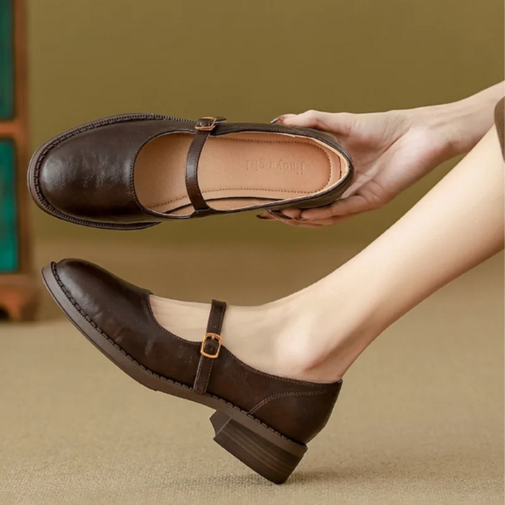 Charlotte™| Classic Comfort Mary Janes Made Of Leather