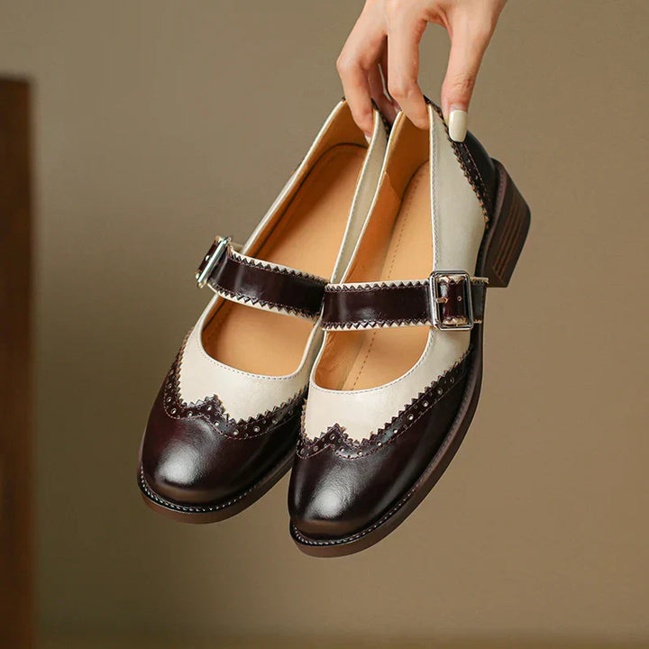 Charlotte™| Miana Leather Mary Janes