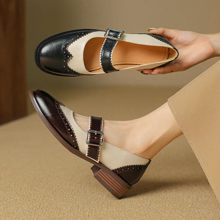 Charlotte™| Miana Leather Mary Janes