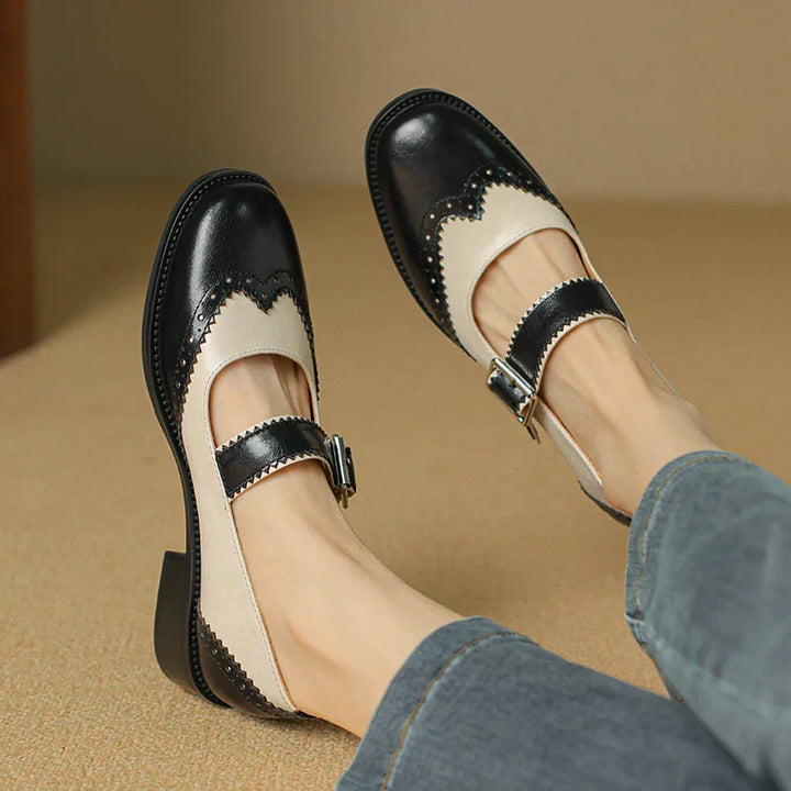Charlotte™| Miana Leather Mary Janes