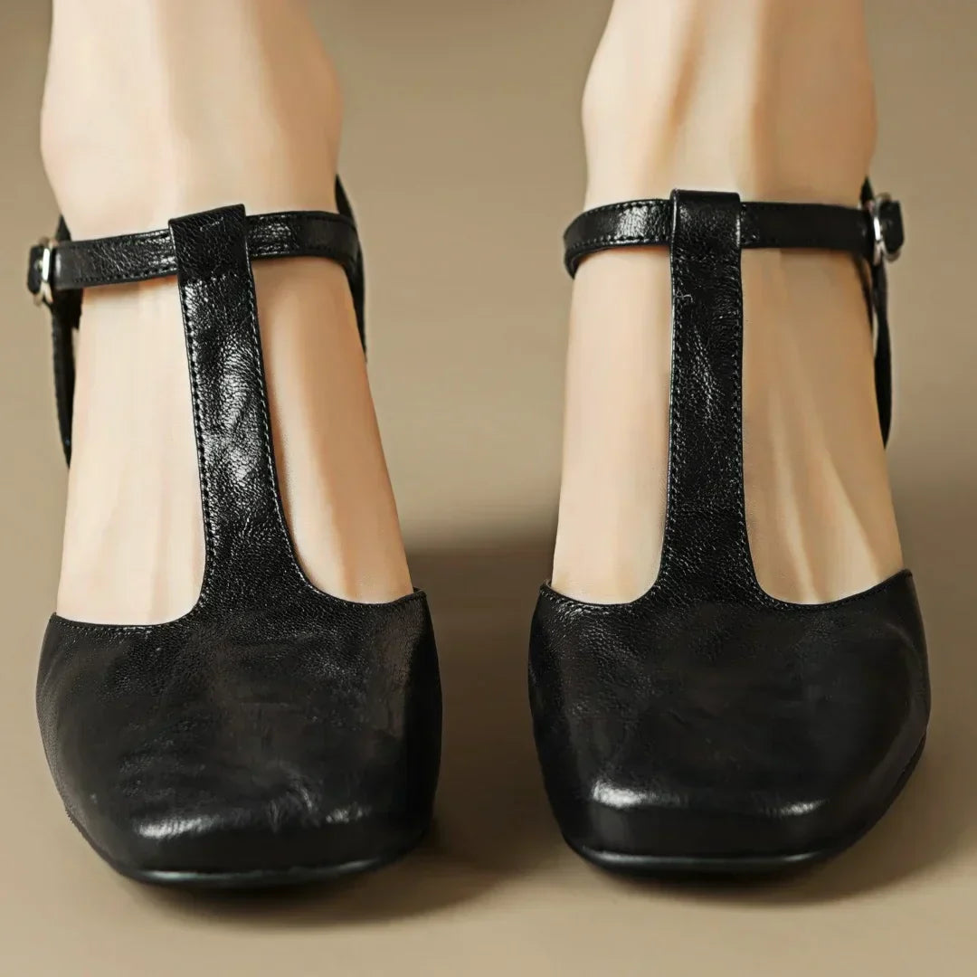 Charlotte™| Beatrica Leather Mary Janes