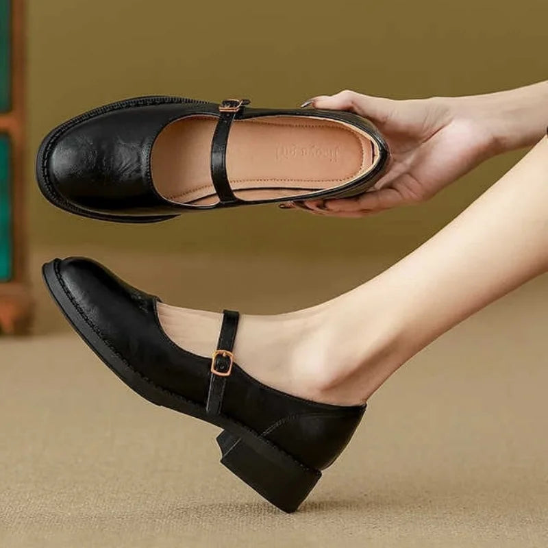 Charlotte™| Classic Comfort Mary Janes Made Of Leather