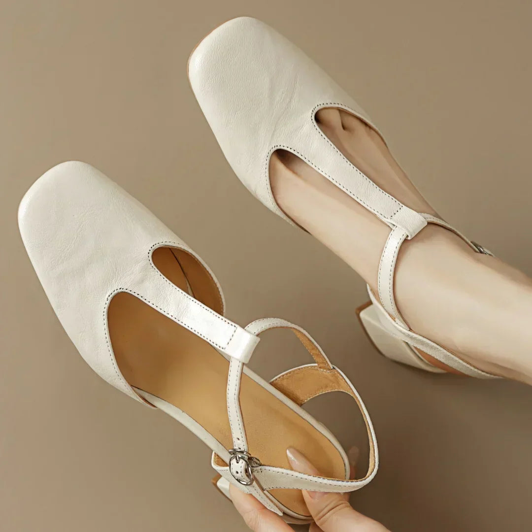 Charlotte™| Beatrica Leather Mary Janes