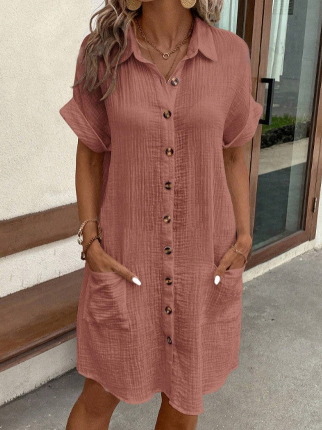 Luna | Oversized Polo Dress in Fabric
