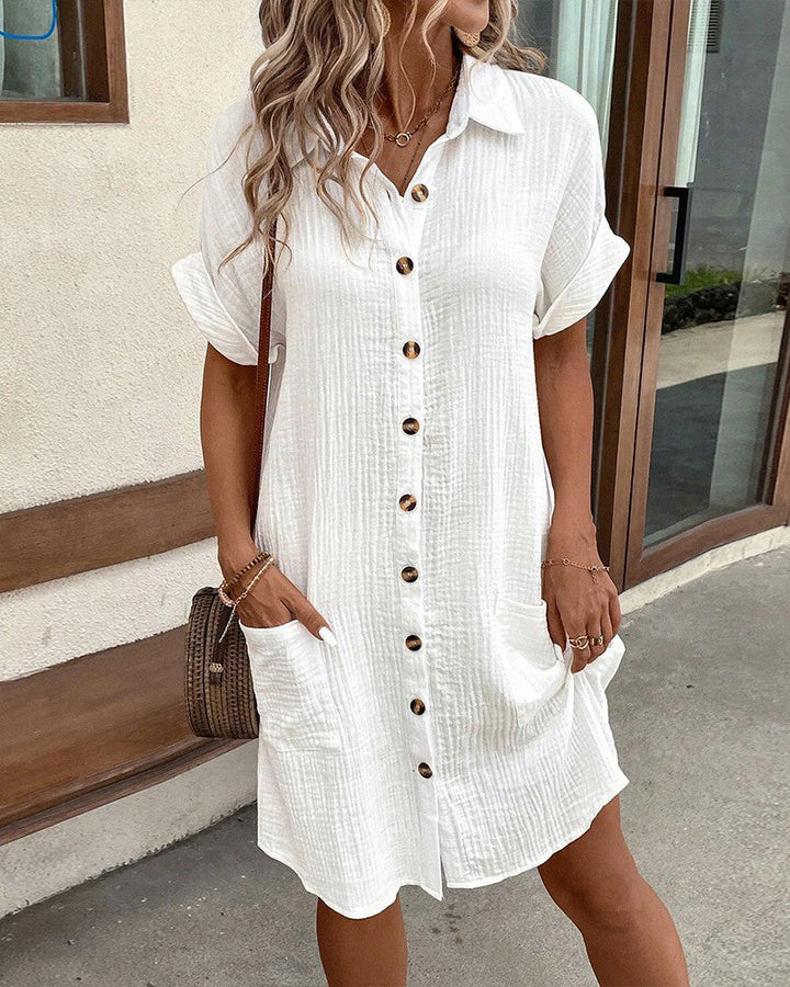 Luna | Oversized Polo Dress in Fabric