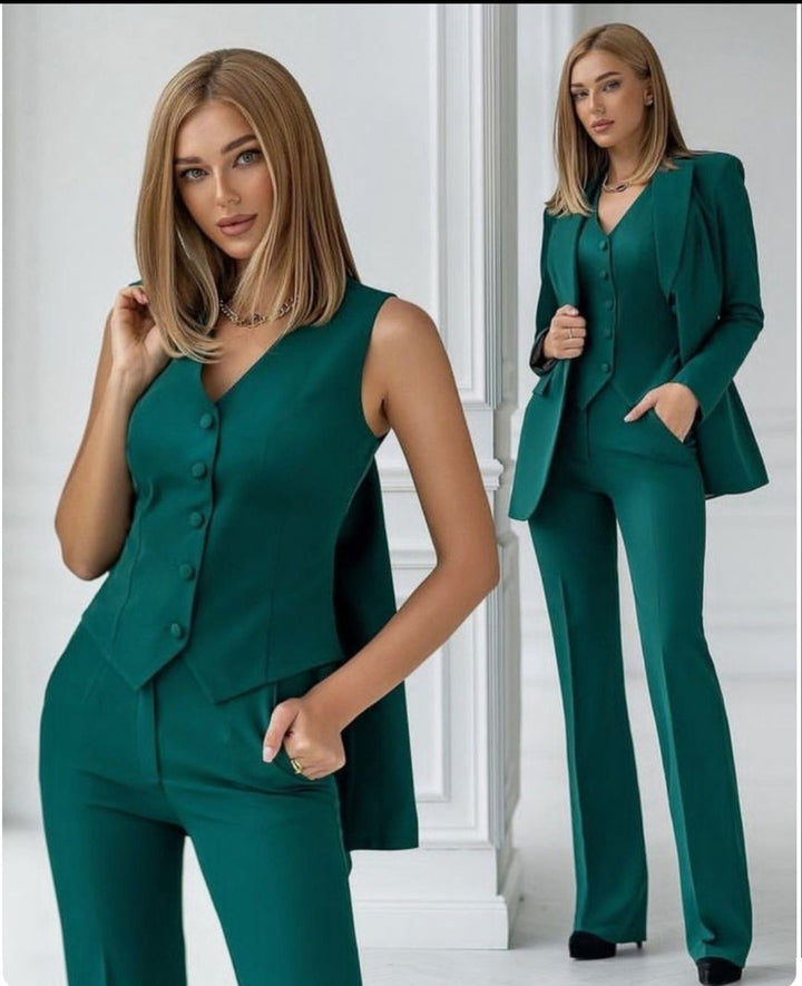 "Safira" Suit (Jacket + Pants + Vest)