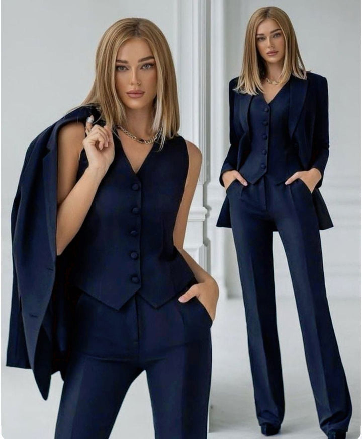 "Safira" Suit (Jacket + Pants + Vest)