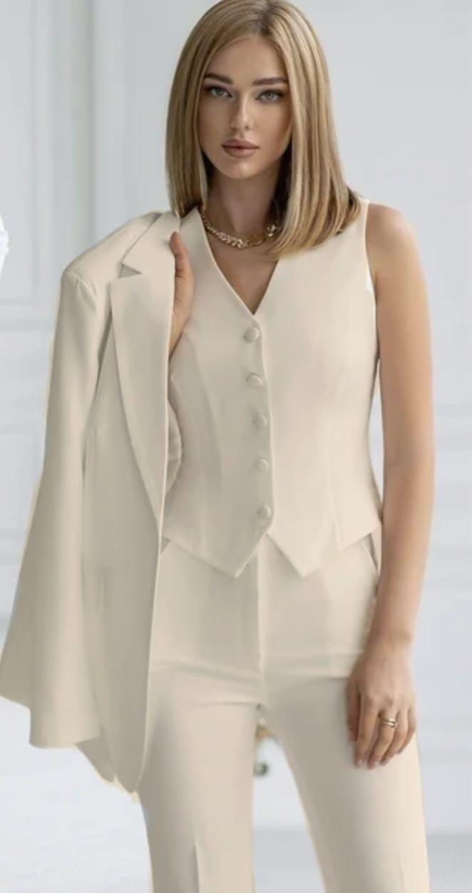 "Safira" Suit (Jacket + Pants + Vest)