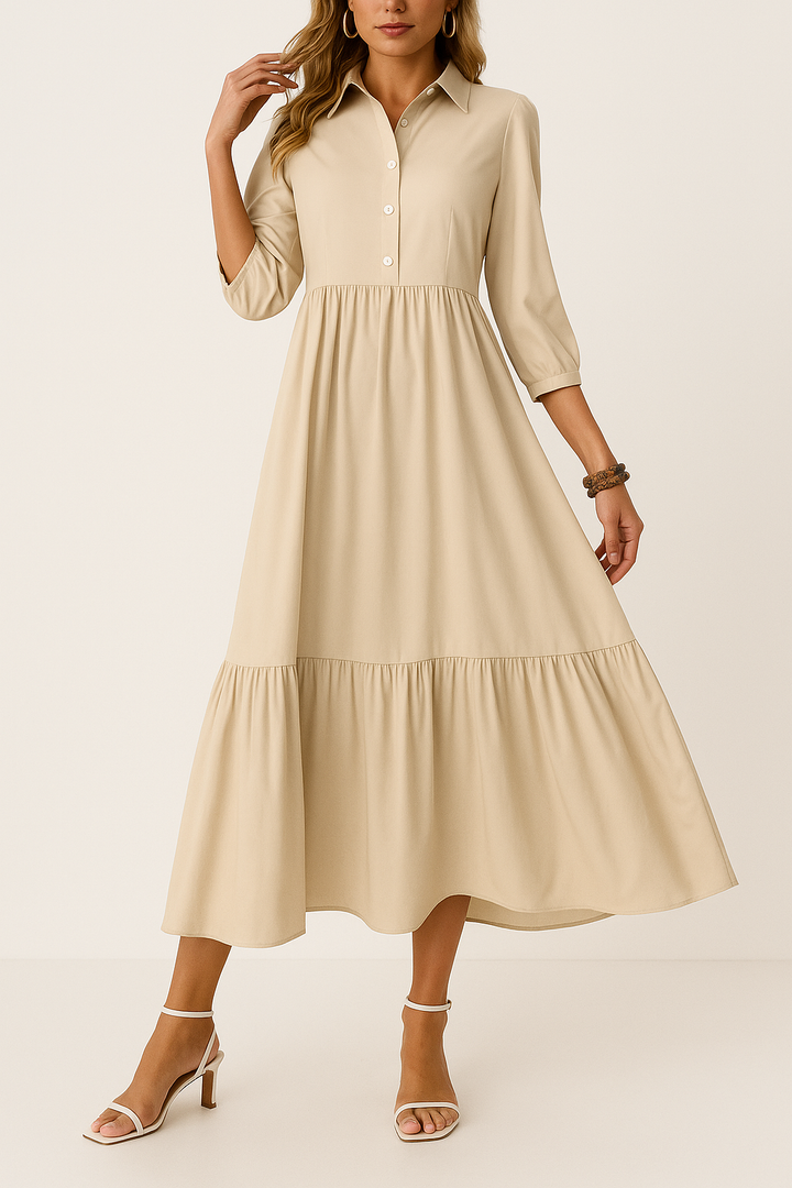 Luna | Fluid Shirt Dress