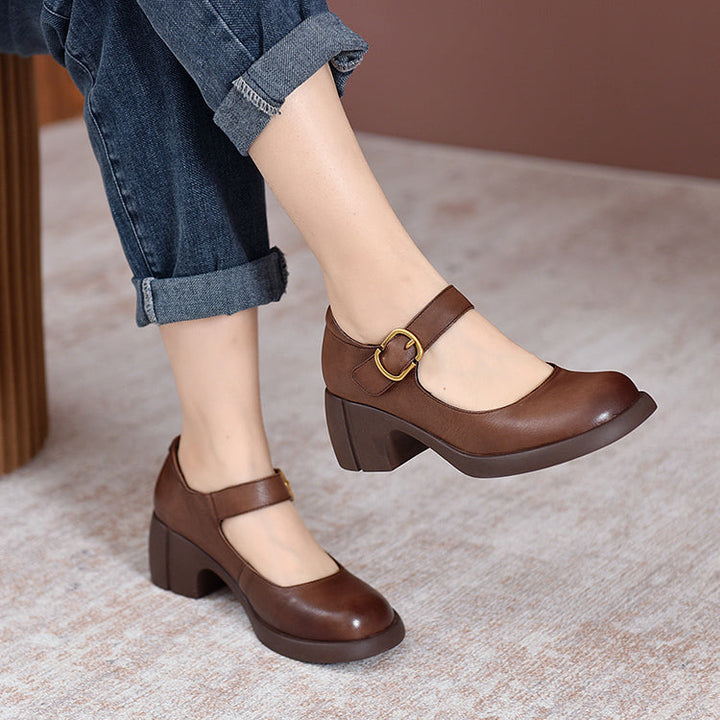 Charlotte™| Agnes Leather Mary Janes