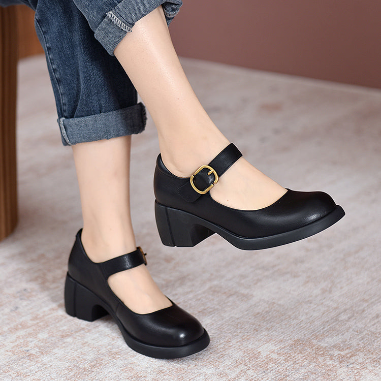 Charlotte™| Agnes Leather Mary Janes