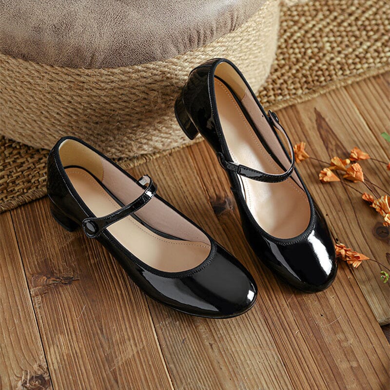 Charlotte™| Livy Leather Mary Janes