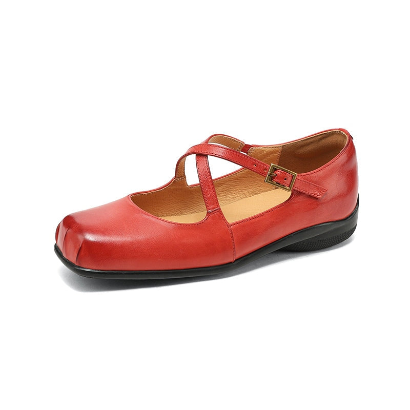 Charlotte™| Edith Leather Mary Janes
