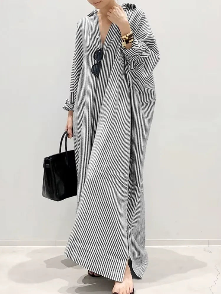 LINNAEA™ - Everyday Stripped Maxi Dress
