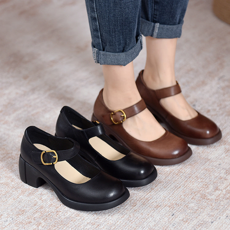 Charlotte™| Agnes Leather Mary Janes