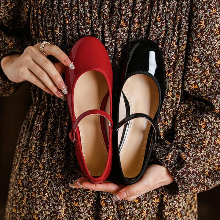 Charlotte™| Livy Leather Mary Janes
