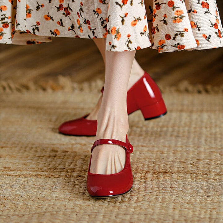 Charlotte™| Livy Leather Mary Janes