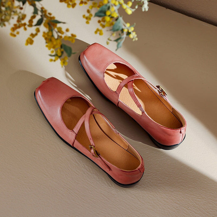Charlotte™| Edith Leather Mary Janes