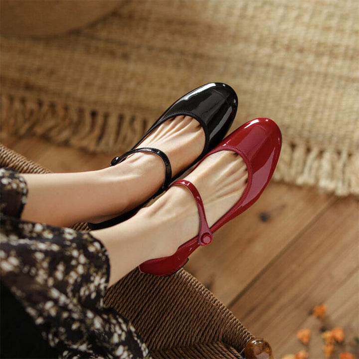 Charlotte™| Livy Leather Mary Janes