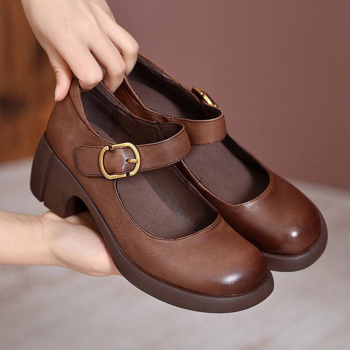 Charlotte™| Agnes Leather Mary Janes