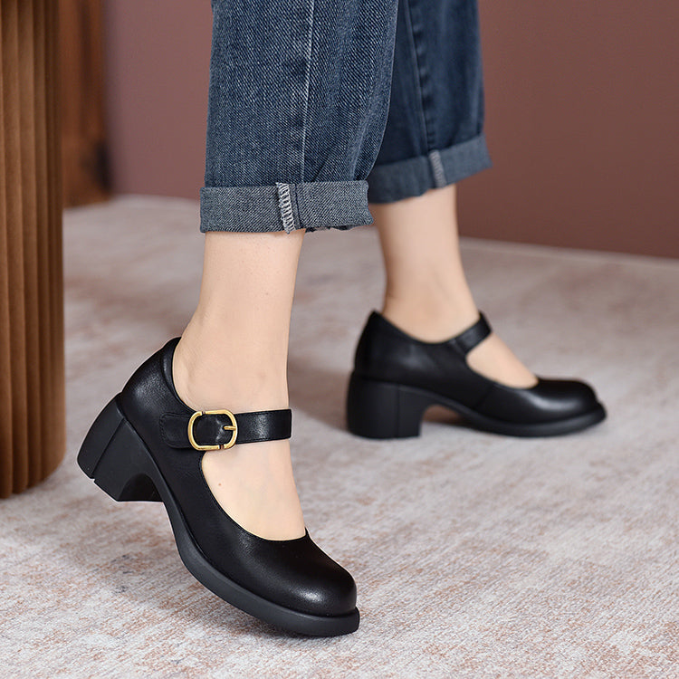 Charlotte™| Agnes Leather Mary Janes