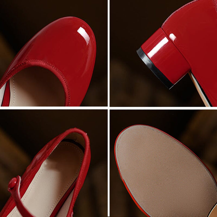 Charlotte™| Livy Leather Mary Janes
