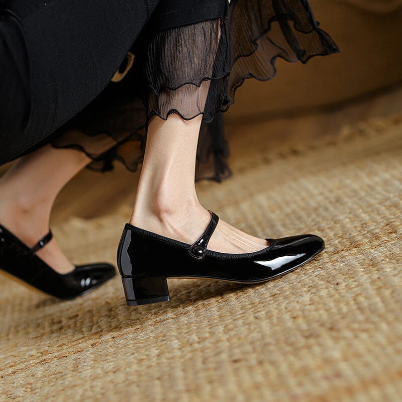 Charlotte™| Livy Leather Mary Janes
