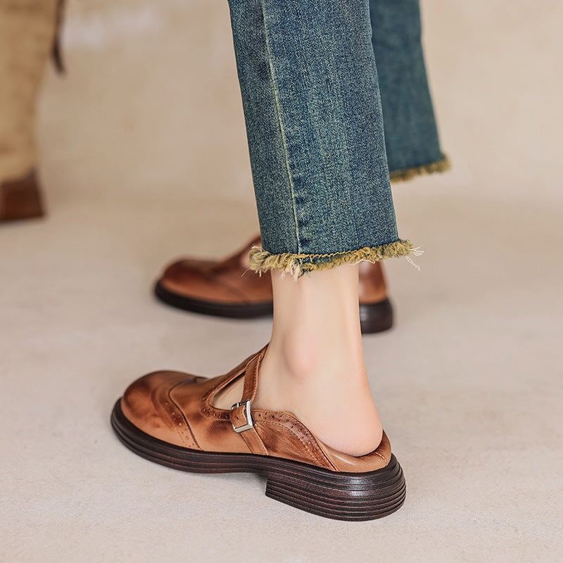 Charlotte™| Risla Leather Mary Janes