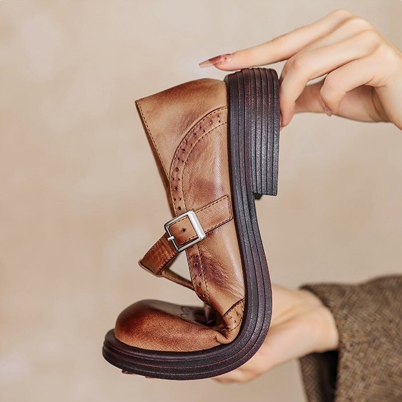 Charlotte™| Risla Leather Mary Janes