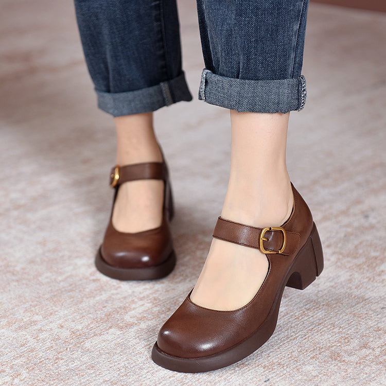 Charlotte™| Agnes Leather Mary Janes