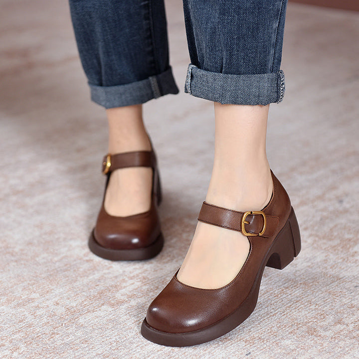 Charlotte™| Agnes Leather Mary Janes
