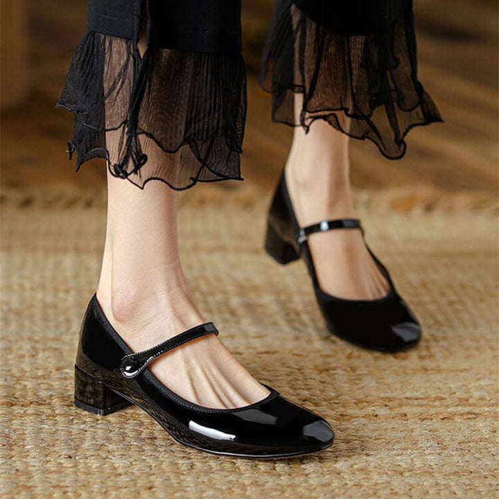 Charlotte™| Livy Leather Mary Janes