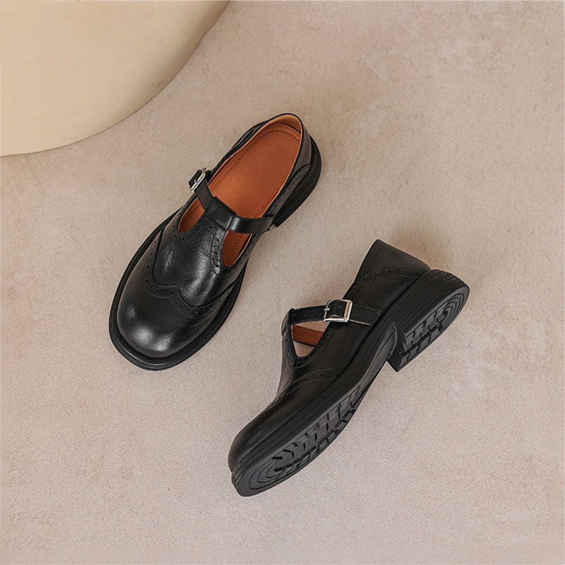 Charlotte™| Risla Leather Mary Janes
