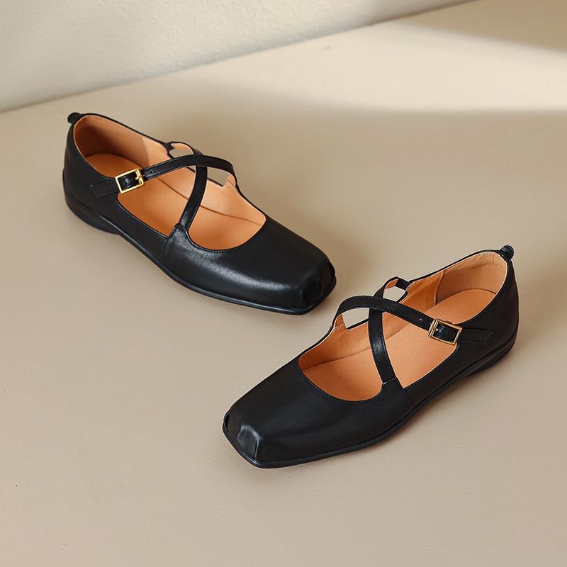 Charlotte™| Edith Leather Mary Janes