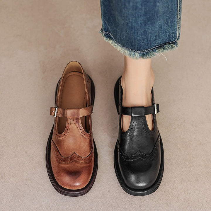 Charlotte™| Risla Leather Mary Janes